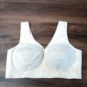 Evelyn & Bobbie The Evelyn Bra Seamless Wirefree X-Large Champagne Gingko XL